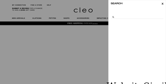 cleo.ca Screenshot