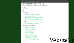 clickcalculators.com Screenshot