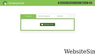 clicknupload.org Screenshot