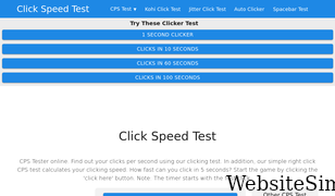 clickspeedtester.com Screenshot