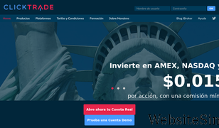 clicktrade.es Screenshot