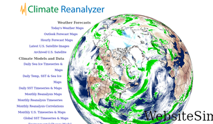 climatereanalyzer.org Screenshot