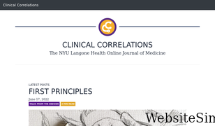clinicalcorrelations.org Screenshot