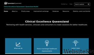 clinicalexcellence.qld.gov.au Screenshot