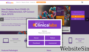 clinicallabs.com.au Screenshot