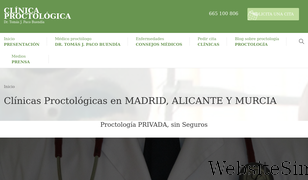 clinicaproctologica.com Screenshot