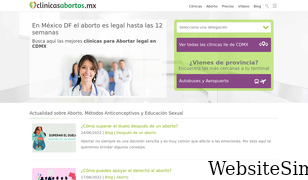 clinicasabortos.mx Screenshot