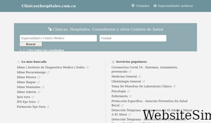 clinicasyhospitales.com.co Screenshot