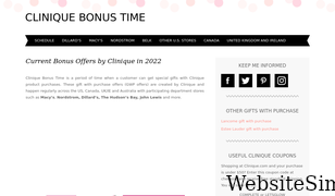 clinique-bonus.com Screenshot
