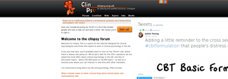 clinpsy.org.uk Screenshot