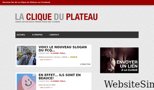 cliqueduplateau.com Screenshot