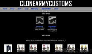 clonearmycustoms.com Screenshot