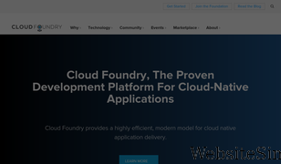 cloudfoundry.org Screenshot