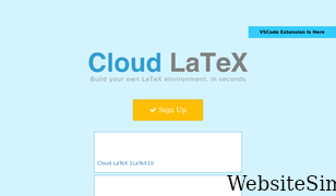cloudlatex.io Screenshot
