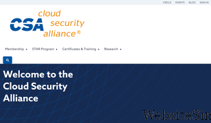 cloudsecurityalliance.org Screenshot