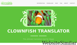 clownfish-translator.com Screenshot
