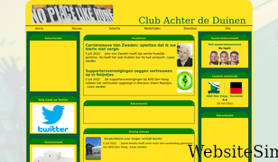clubachterdeduinen.nl Screenshot