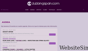 clubbingspain.com Screenshot