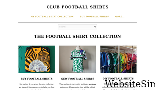 clubfootballshirts.com Screenshot