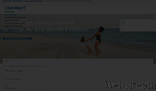 clubmed.fr Screenshot