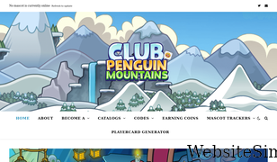 clubpenguinmountains.com Screenshot