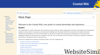 coastalwiki.org Screenshot