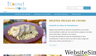cocinaabuenashoras.com Screenshot