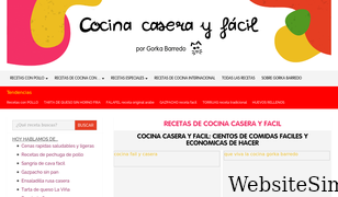 cocinacaserayfacil.net Screenshot