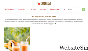 cocinadominicana.com Screenshot