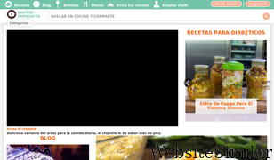 cocinaycomparte.com Screenshot