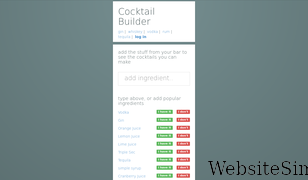 cocktailbuilder.com Screenshot