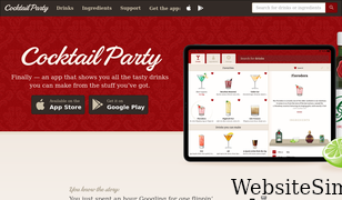 cocktailpartyapp.com Screenshot
