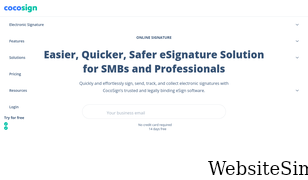 cocosign.com Screenshot