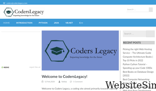 coderslegacy.com Screenshot