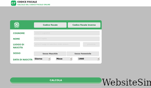 codicefiscale.com Screenshot