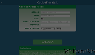 codicefiscale.it Screenshot