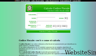codicefiscaleonline.com Screenshot