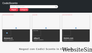 codicisconto.com Screenshot