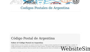 codigo-postal.com.ar Screenshot