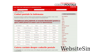 coduripostale.com.ro Screenshot