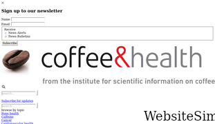 coffeeandhealth.org Screenshot