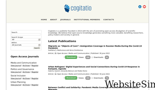 cogitatiopress.com Screenshot