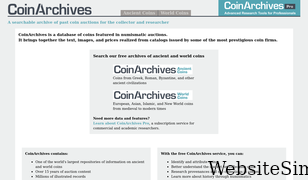 coinarchives.com Screenshot