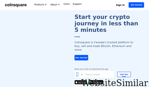 coinsquare.com Screenshot
