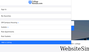 collegerentals.com Screenshot