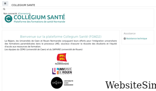 collegium-sante-univ-normandie.fr Screenshot