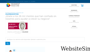 colombiahosting.com.co Screenshot