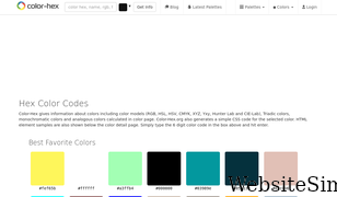 color-hex.org Screenshot
