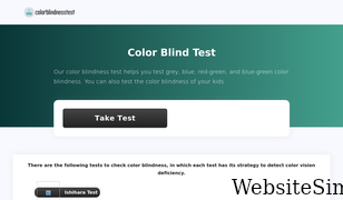 colorblindnesstest.org Screenshot