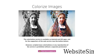 colorizeimages.com Screenshot
